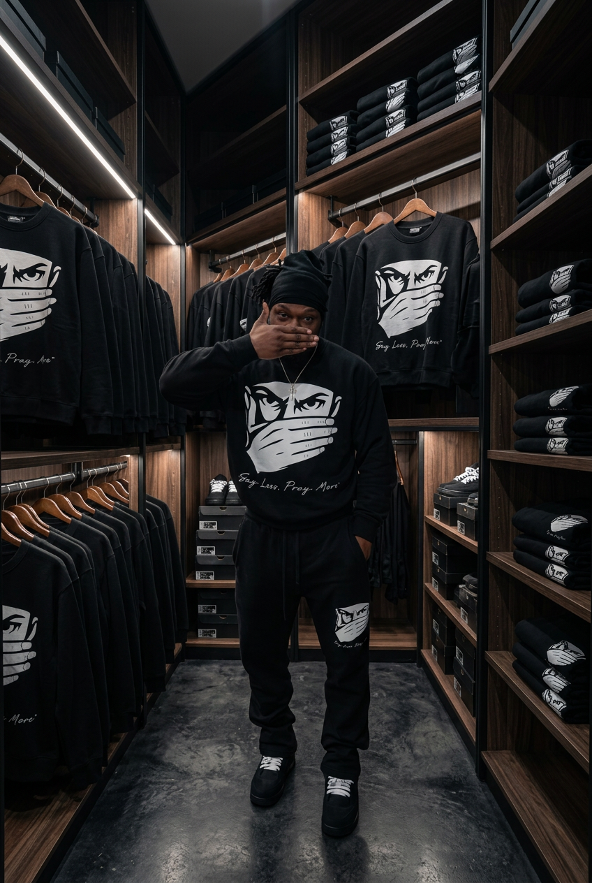 CLASSIC PRINT | 'Say Less, Pray More' | SWEATSHIRT