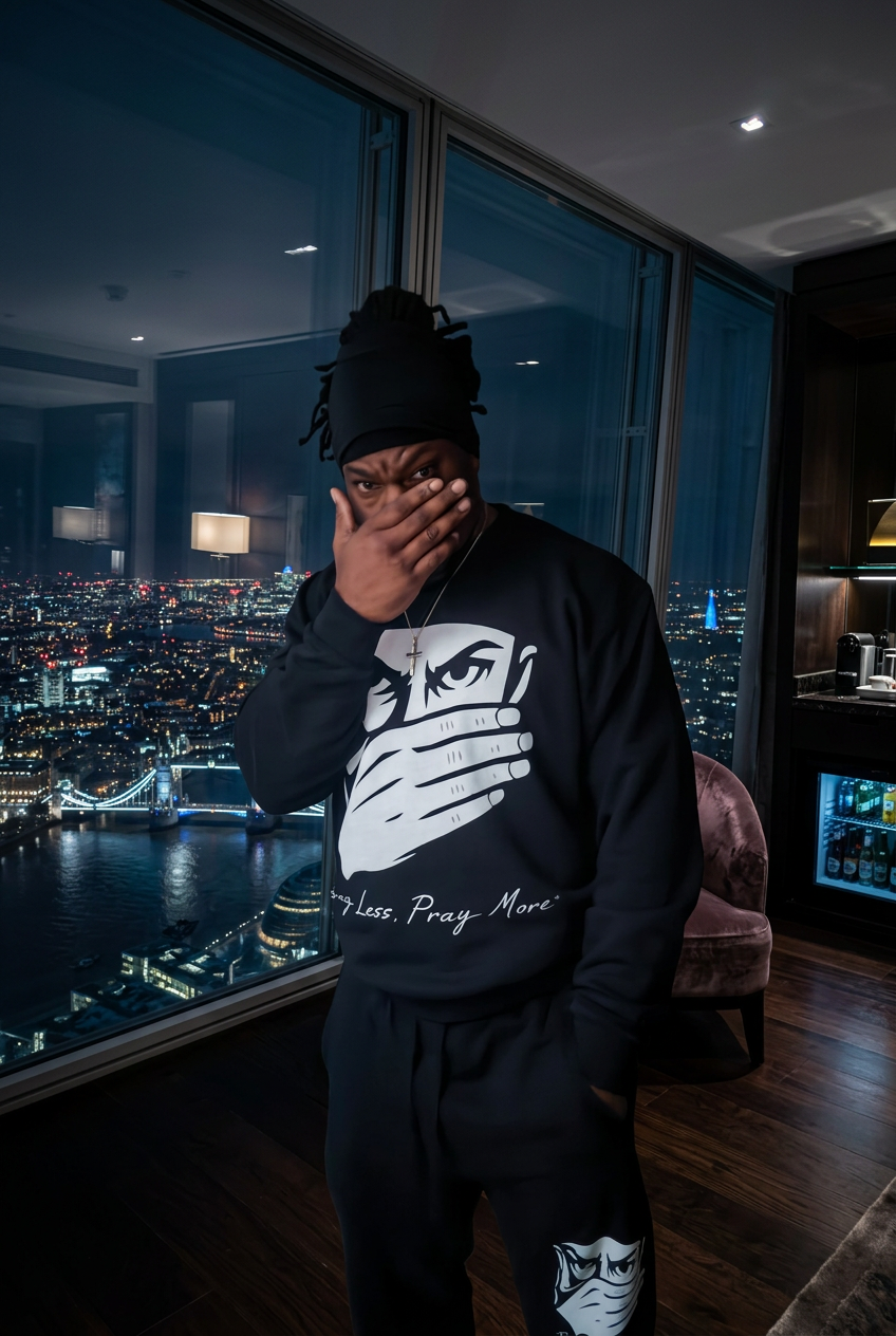 CLASSIC PRINT | 'Say Less, Pray More' | SWEATSHIRT
