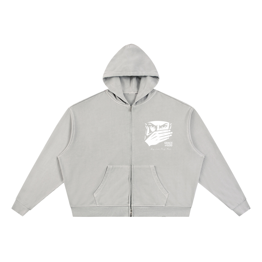 'Say Less, Pray More' | ZIP-UP HOODIE