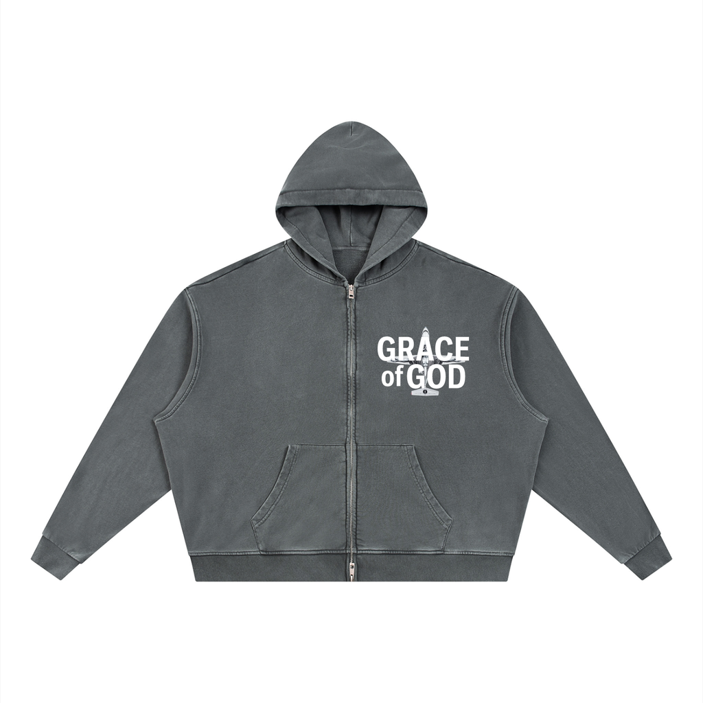 'Highest Praise' | GRAY | ZIP HOODIE