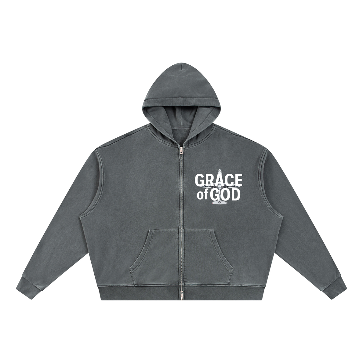 'Highest Praise' | GRAY | ZIP HOODIE