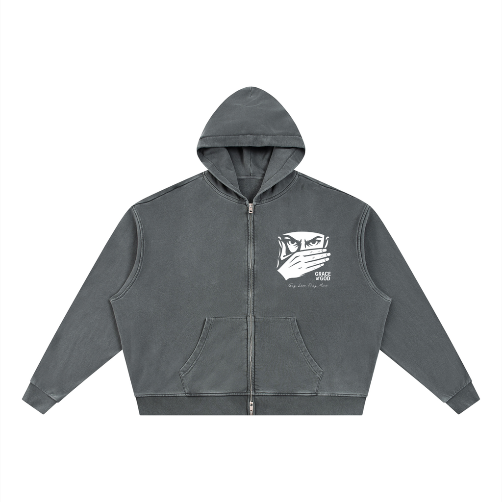 'Say Less, Pray More' | ZIP-UP HOODIE