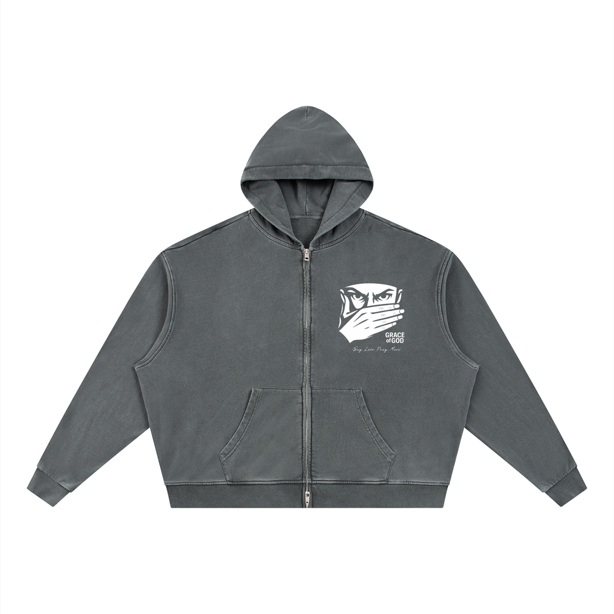 'Say Less, Pray More' | ZIP-UP HOODIE